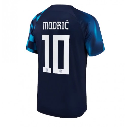 Fotbalové Dres Chorvatsko Luka Modric #10 Venkovní MS 2022 Krátký Rukáv